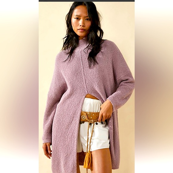 FP Beach Pulôver coco suéter jardim do mar lilás polido - Picture 1 of 1